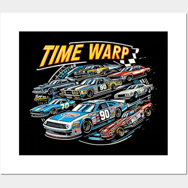 Nascar Time Warp Wall Art by elegantelite